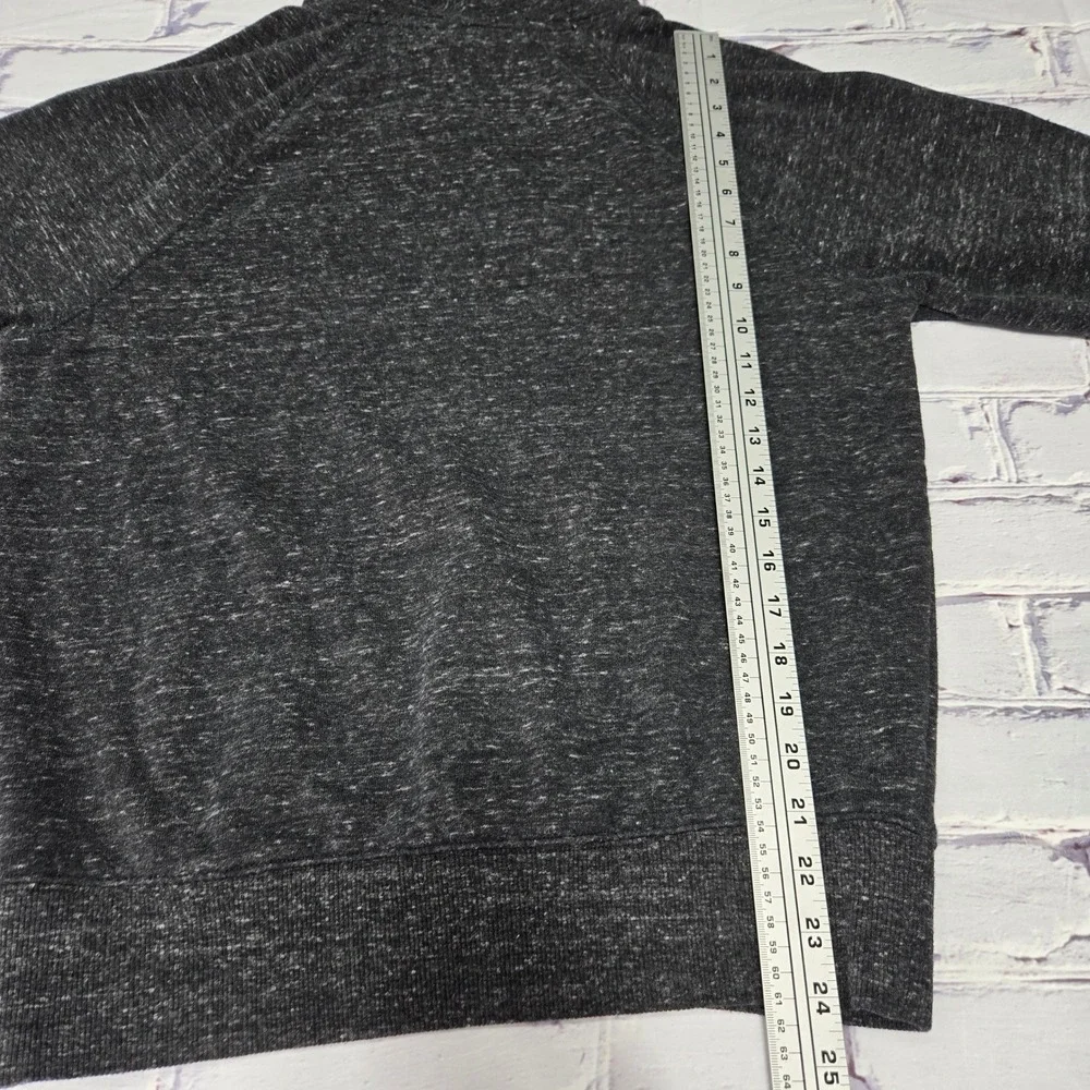 Space Jam‎ Movie Graphic Hoodie Charcoal Gray Raglan Soft Sweatshirt Mens Small